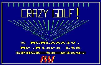 Pantallazo de Crazy Golf para Amstrad CPC