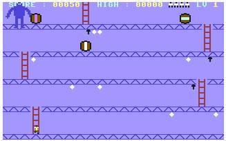 Pantallazo de Crazy Kong para Commodore 64