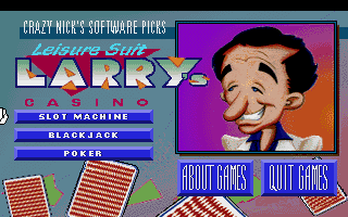 Pantallazo de Crazy Nick's Pick: Leisure Suit Larry Casino para PC