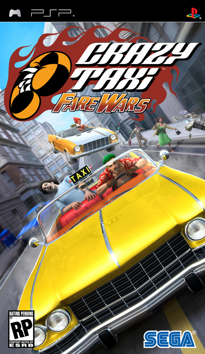 Caratula de Crazy Taxi: Fare Wars para PSP