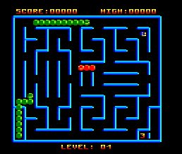 Pantallazo de Crazy Worm para Amstrad CPC