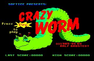 Pantallazo de Crazy Worm para Amstrad CPC