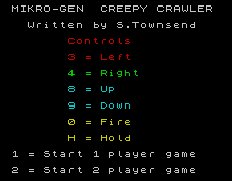 Pantallazo de Creepy Crawler para Spectrum