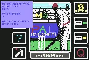 Pantallazo de Cricket Captain para Commodore 64