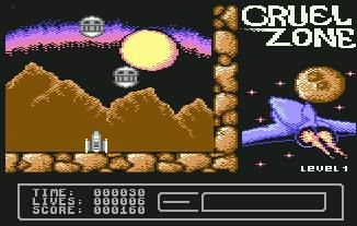 Pantallazo de Cruel Zone para Commodore 64