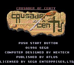 Pantallazo de Crusader of Centy para Sega Megadrive