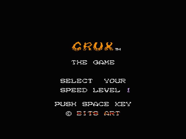 Pantallazo de Crux para MSX