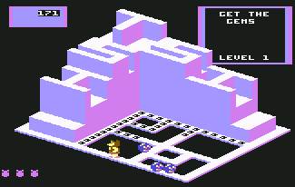 Pantallazo de Crystal Castles para Commodore 64