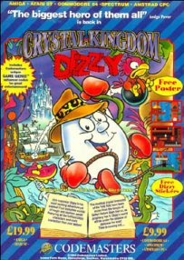 Caratula de Crystal Kingdom Dizzy para Commodore 64