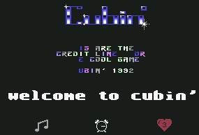 Pantallazo de Cubin para Commodore 64