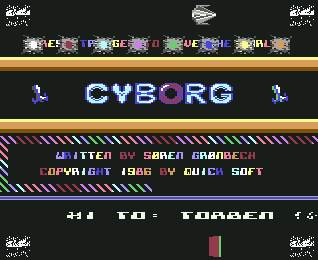 Pantallazo de Cyborg para Commodore 64