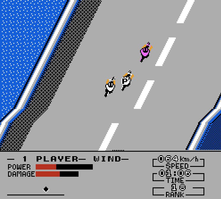 Pantallazo de Cycle Race: Road Man para Nintendo (NES)