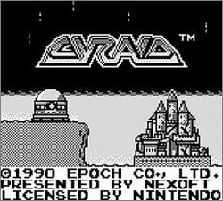 Pantallazo de Cyraid para Game Boy