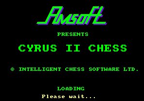 Pantallazo de Cyrus II Chess para Amstrad CPC