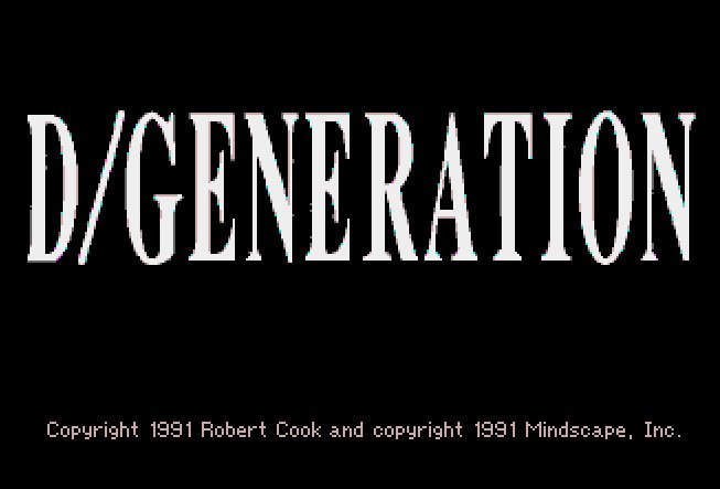 Pantallazo de D/Generation para Atari ST
