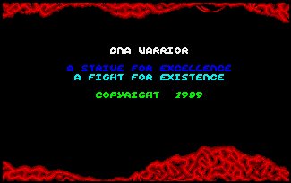 Pantallazo de DNA Warrior para Amiga