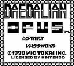 Pantallazo de Daedalian Opus para Game Boy