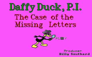Pantallazo de Daffy Duck, P.I. - The case of the Missing Letters para PC