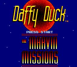 Pantallazo de Daffy Duck: The Marvin Missions (Europa) para Super Nintendo