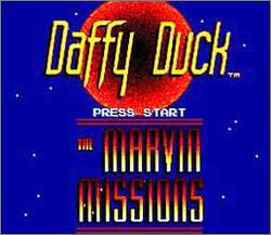 Pantallazo de Daffy Duck: The Marvin Missions para Super Nintendo