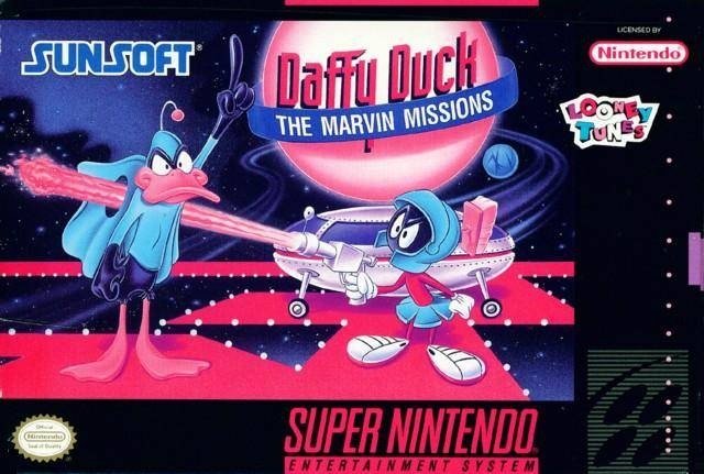 Caratula de Daffy Duck: The Marvin Missions para Super Nintendo