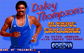 Pantallazo de Daley Thompson's Olympic Challenge para Amiga
