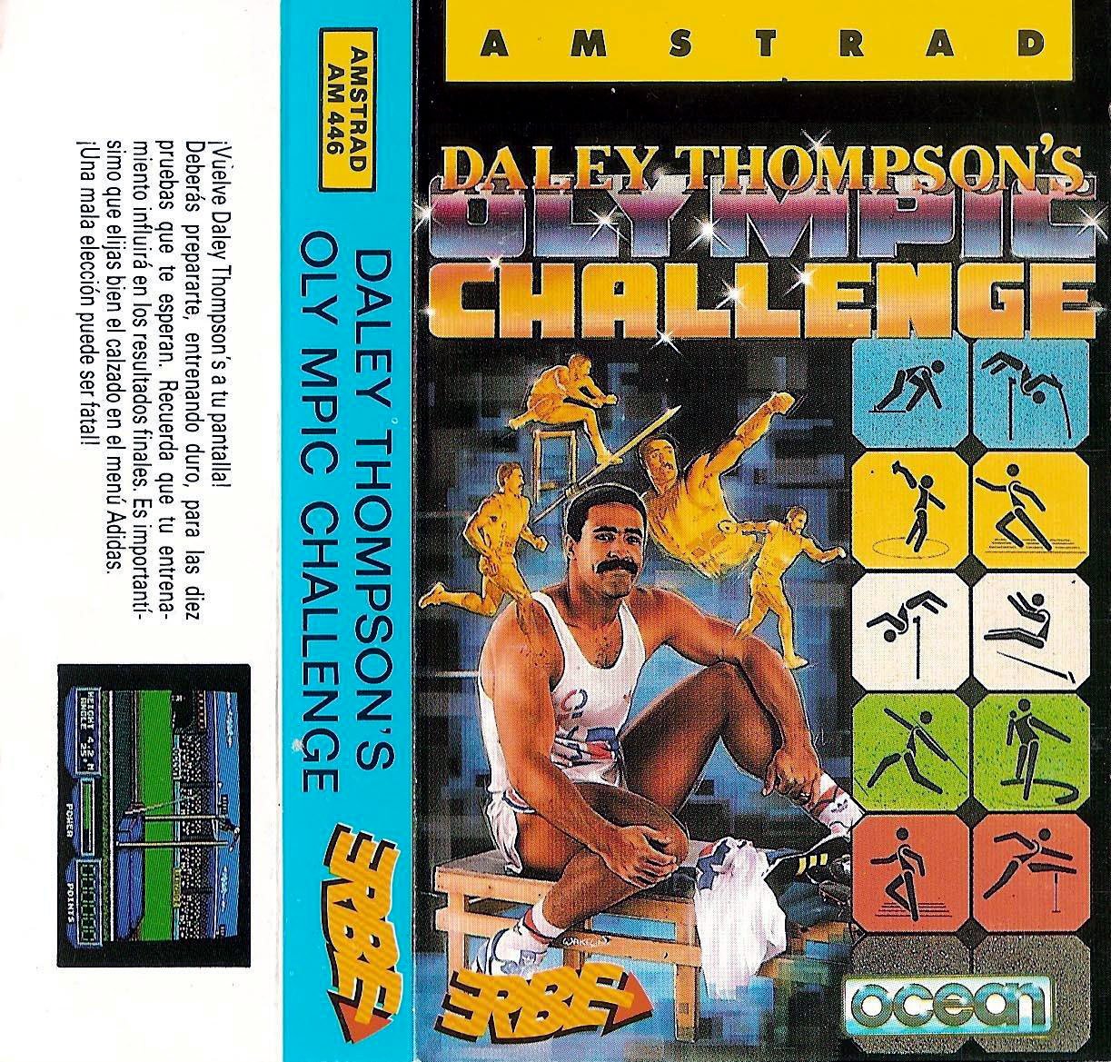 Caratula de Daley Thompson's Olympic Challenge para Amstrad CPC