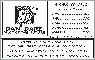 Pantallazo de Dan Dare: Piloto del Futuro para Commodore 64