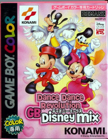 Caratula de Dance Dance Revolution GB Disney Mix para Game Boy Color