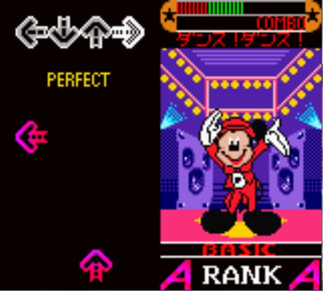 Pantallazo de Dance Dance Revolution GB Disney Mix para Game Boy Color