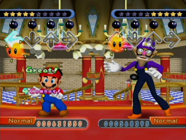 Pantallazo de Dance Dance Revolution with Mario (Japonés) para GameCube