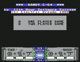 Pantallazo de Dandy para Commodore 64