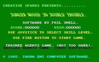 Pantallazo de Danger Mouse In Double Trouble para Amstrad CPC