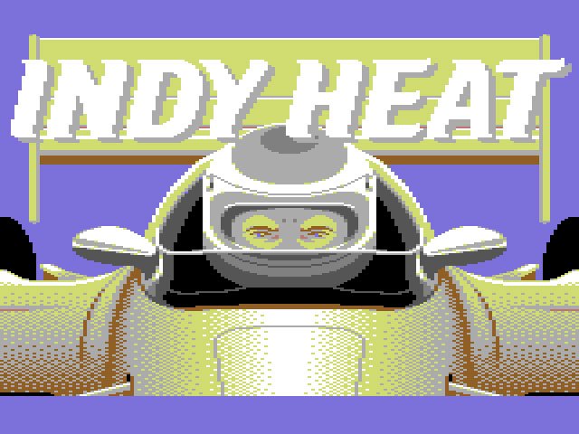 Pantallazo de Danny Sullivan's Indy Heat para Commodore 64