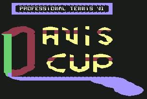 Pantallazo de Davis Cup para Commodore 64