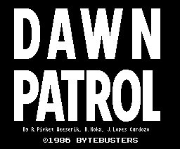 Pantallazo de Dawn Patrol para MSX