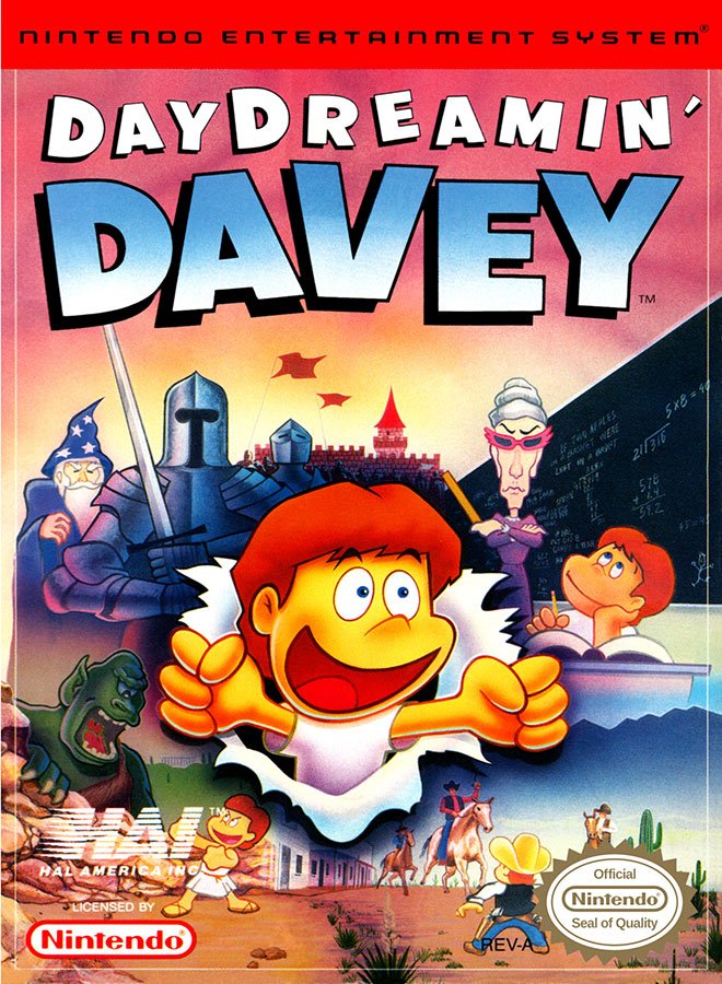 Caratula de Day Dreamin' Davey para Nintendo (NES)