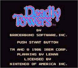 Pantallazo de Deadly Towers para Nintendo (NES)