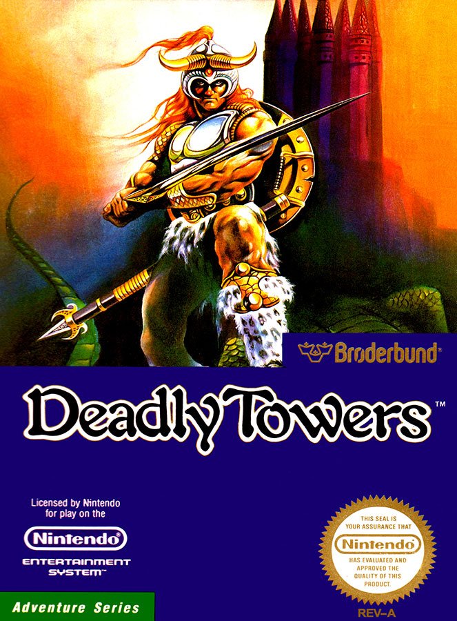 Caratula de Deadly Towers para Nintendo (NES)