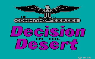 Pantallazo de Decision in the Desert para PC