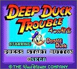 Pantallazo de Deep Duck Trouble Starring Donald Duck (Japonés) para Gamegear