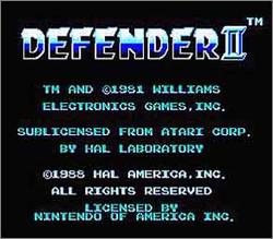 Pantallazo de Defender II para Nintendo (NES)