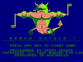 Pantallazo de Demon Attack ! para Amstrad CPC