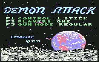 Pantallazo de Demon Attack para Commodore 64