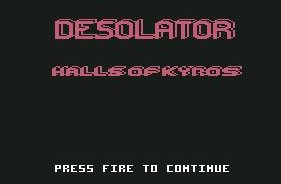 Pantallazo de Desolator para Commodore 64