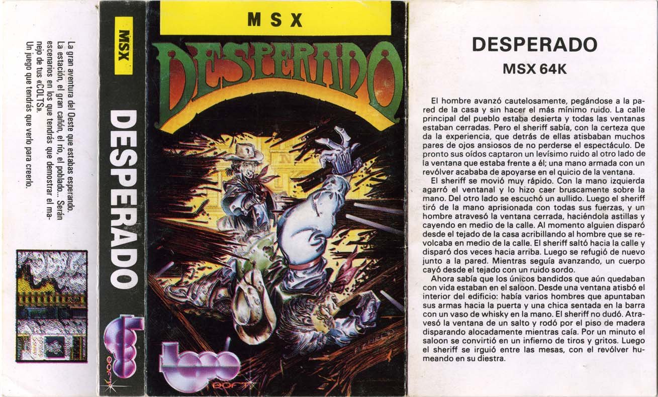 Caratula de Desperado para MSX