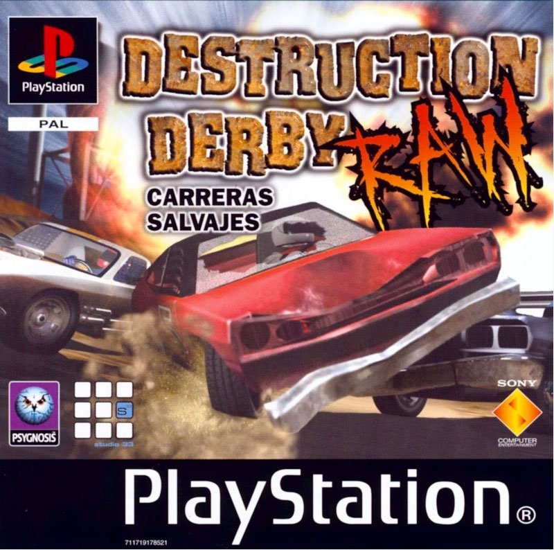 Caratula de Destruction Derby Raw para PlayStation