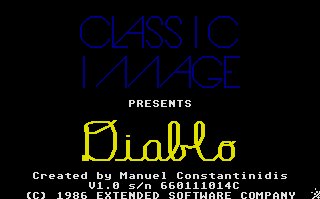 Pantallazo de Diablo para Atari ST