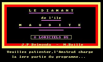 Pantallazo de Diamant De L'ile Maudite, Le para Amstrad CPC