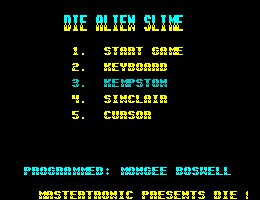 Pantallazo de Die Alien Slime para Spectrum